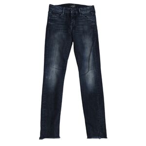MOTHER LOOKER ANKLE FRAY IN FILM AT 11 WASH JEANS. SIZE 24.